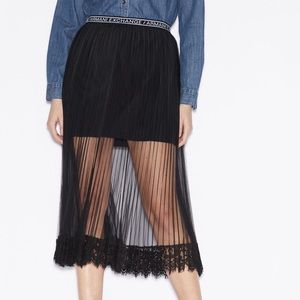 A/X ARMANI EXCHANGE DOUBLE LAYERED SKIRT